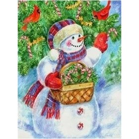 Diamond Painting Christmas - Snowman 09