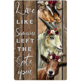 Diamond Painting Gate - Goats 01