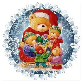 Diamond Painting Christmas - Bears in Circle