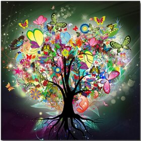 Diamond Painting Colorful Tree 03
