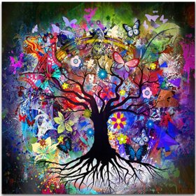 Diamond Painting Colorful Tree 05