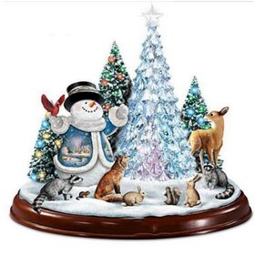 Diamond Painting Christmas - Snowglobe Snowman with Christmas Tree