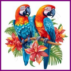 Diamond Painting Parrot Ara 07