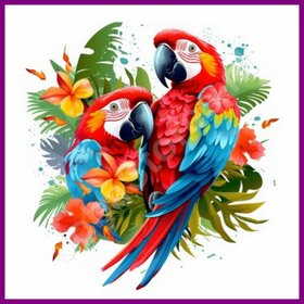 Diamond Painting Parrot Ara 10