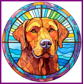 Diamond Painting Stained Glass Dog - Chesapeake Bay Retriever 01