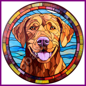 Diamond Painting Stained Glass Dog - Chesapeake Bay Retriever 05
