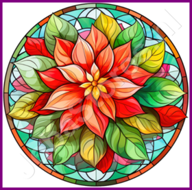 Diamond Painting Stained Glass Christmas Star 01