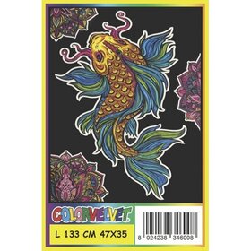 ColorVelvet Velvet coloring sheet large no. L133 without markers (47x35cm)