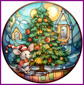 Diamond Painting Stained Glass Christmas Tree 02