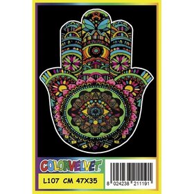 ColorVelvet Velvet coloring sheet large no. L107 without markers (47x35cm)
