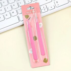 Diamond Painting Tweezer Set Pink (2 pieces)