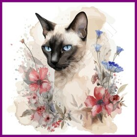 Diamond Painting Cat Siamese 05