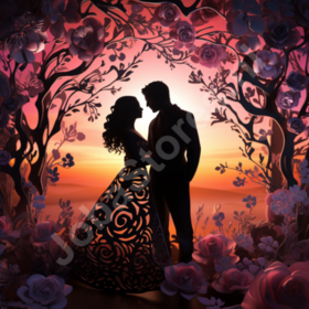 Diamond Painting Colorful Silhouettes 03