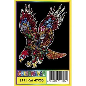 ColorVelvet Velvet coloring sheet large no. L111 without markers (47x35cm)