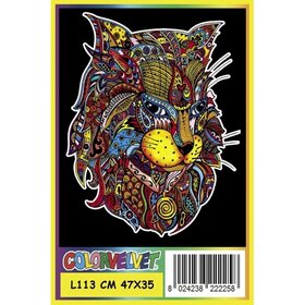 ColorVelvet Velvet coloring sheet large no. L113 without markers (47x35cm)