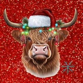 Diamond Painting Scottish Highlander Christmas 09