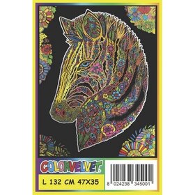 ColorVelvet Velvet coloring page large nr. L132 with markers (47x35cm)