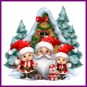 Diamond Painting Christmas Elves 03