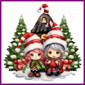 Diamond Painting Christmas Elves 04