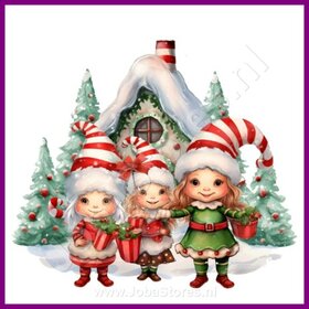 Diamond Painting Christmas Elves 05
