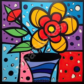 Diamond Painting Colorful Flowers 06