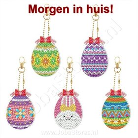 Diamond Painting Keychain Set Easter (5 pieces)