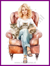 Diamond Painting Crazy Cat Lady 02