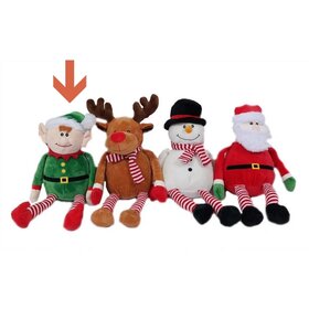 Christmas cuddly elf green 22cm