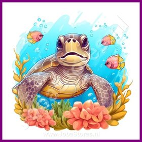 Diamond Painting Cute Turtle 03