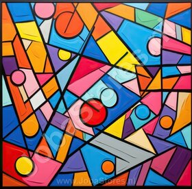 Diamond Painting Colorful Abstract 01