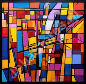 Diamond Painting Colorful Abstract 04