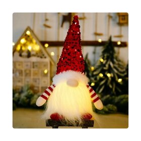 LED Christmas Gnome - Red 30cm