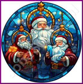 Diamond Painting Stained Glass Santa Claus 08