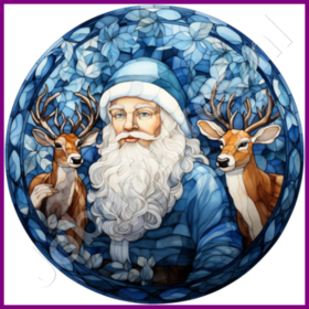 Diamond Painting Stained Glass Santa Claus 09
