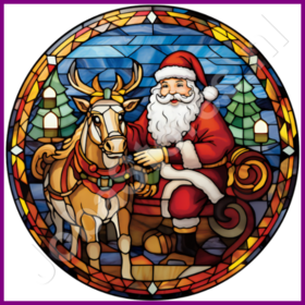 Diamond Painting Stained Glass Santa Claus 10