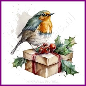 Diamond Painting Robin Christmas 05