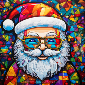 Diamond Painting Colorful Santa Claus 01