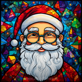 Diamond Painting Colorful Santa Claus 02