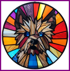 Diamond Painting Stained Glass Dog - Cairnterrier 02
