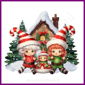 Diamond Painting Christmas Elves 06