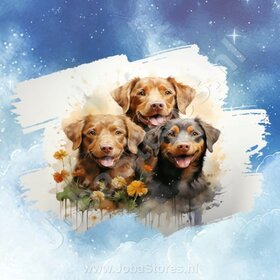 Diamond Painting Watercolor Dog - Chesapeake Bay Retriever 01