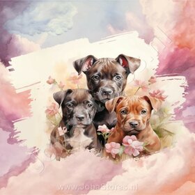 Diamond Painting Watercolor Dog - Boxer 01