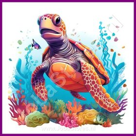Diamond Painting Cute Turtle 09