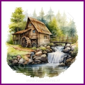 Diamond Painting Watermill 05