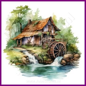Diamond Painting Watermill 07