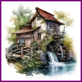 Diamond Painting Watermill 10
