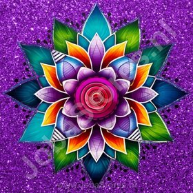 Diamond Painting Mandala Purple 05