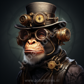 Diamond Painting Steampunk monkey 01