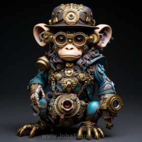 Diamond Painting Steampunk monkey 03
