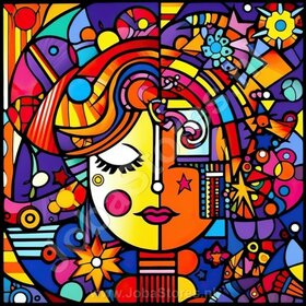 Diamond Painting Colorful People 05